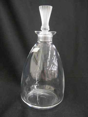 Appraisal: Lalique Crystal Decanter frosted stopper '' signed excellent