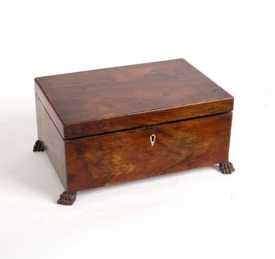 Appraisal: An Anglo-Indian work box the hinged cover enclosing a fitted