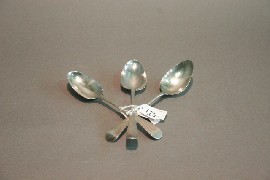 Appraisal: Three Sterling silver tablespoons London various dates and makers