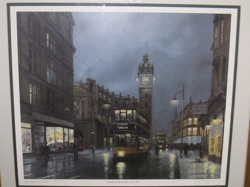 Appraisal: After JOHN M BOYD Limited Edition reproduction 'Glasgow Cross after