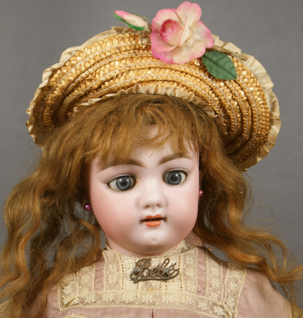 Appraisal: Cute Cabinet sized Bisque Socket Head Doll incised - -