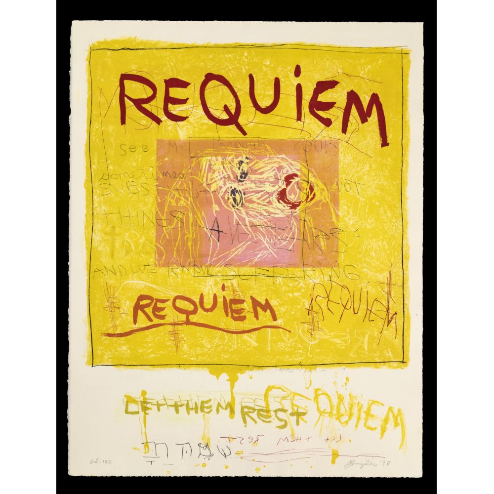 Appraisal: JOAN SNYDER AMERICAN B REQUIEM LET THEM REST MIXED MEDIA