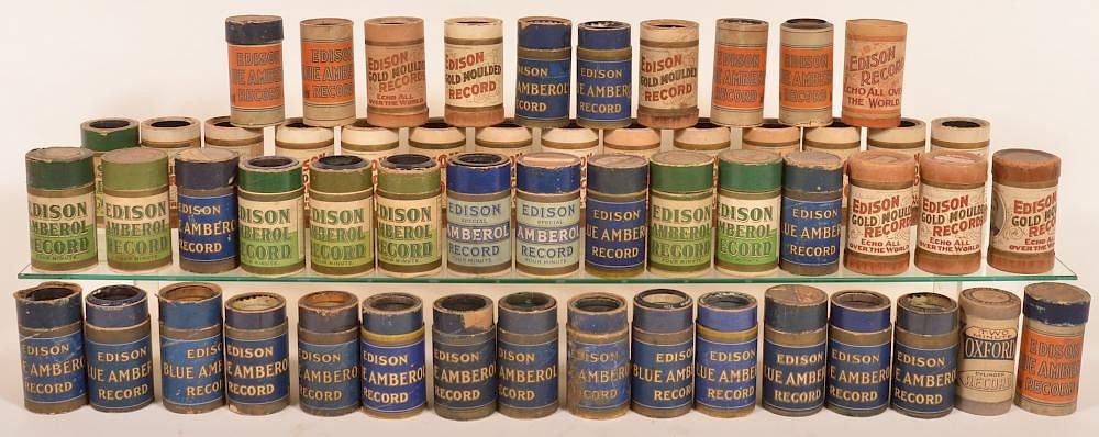 Appraisal: Edison cylinder roll Edison cylinder rolls