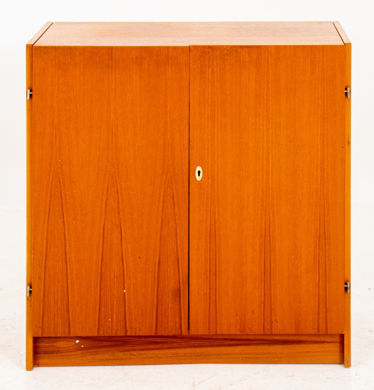 Appraisal: DANISH MODERN RECORD AND STERO CABINET Danish modern record and