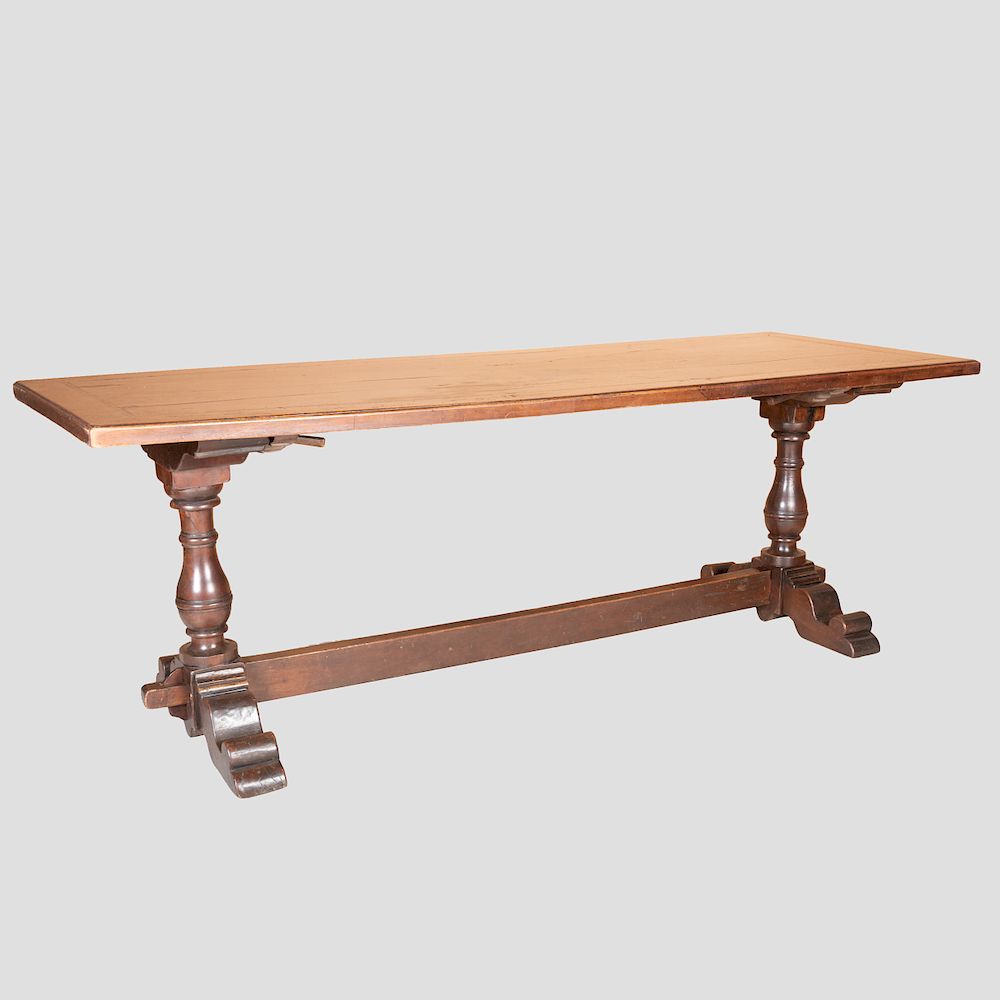 Appraisal: Italian Walnut Refectory Table Parts possibly th th century with