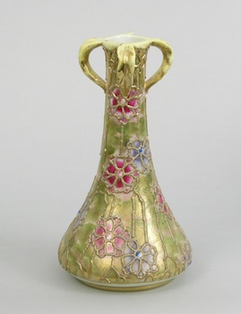 Appraisal: An Elaborately Decorated Nippon Vase An elaborately decorated Nippon vase