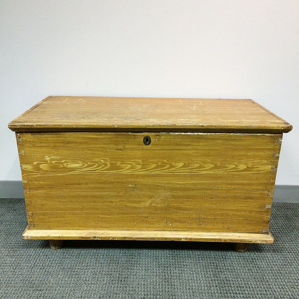 Appraisal: Grain-painted Poplar Six-board Chest Grain-painted Poplar Six-board Chest Pennsylvania th