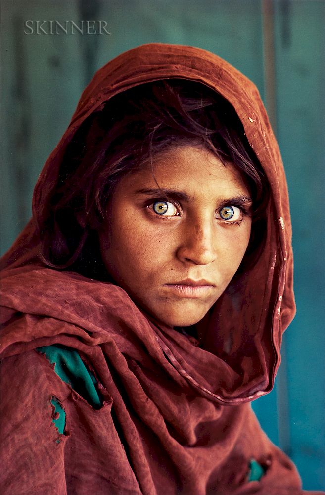 Appraisal: Steve McCurry American b Afghan Girl Sharbat Gula Refugee Camp