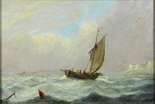 Appraisal: Painting William Adolphus Knell William Adolphus Knell British - Fishing