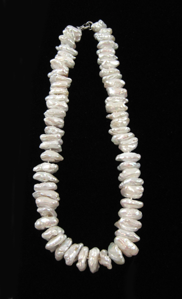 Appraisal: PRINCESS LENGTH BAROQUE PEARL NECKLACE measuring inches in length and