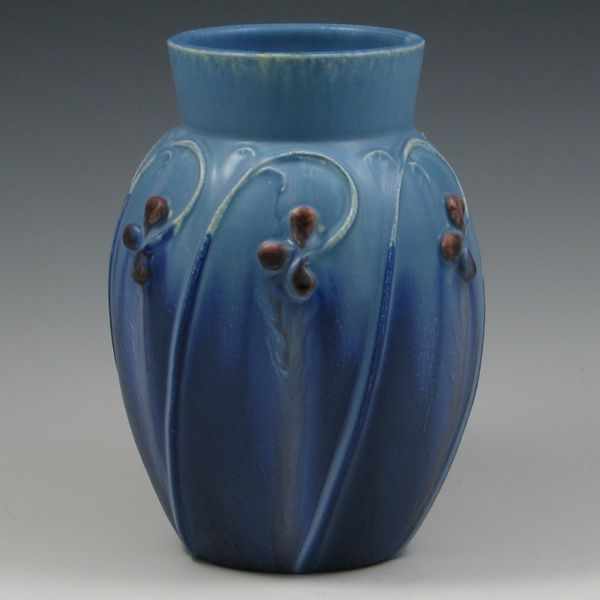 Appraisal: Door Pottery Raindrop Vase in Misty Blue over Blue marked