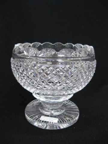 Appraisal: Waterford Cut Crystal Compote heavily cut diamond fan '' signed