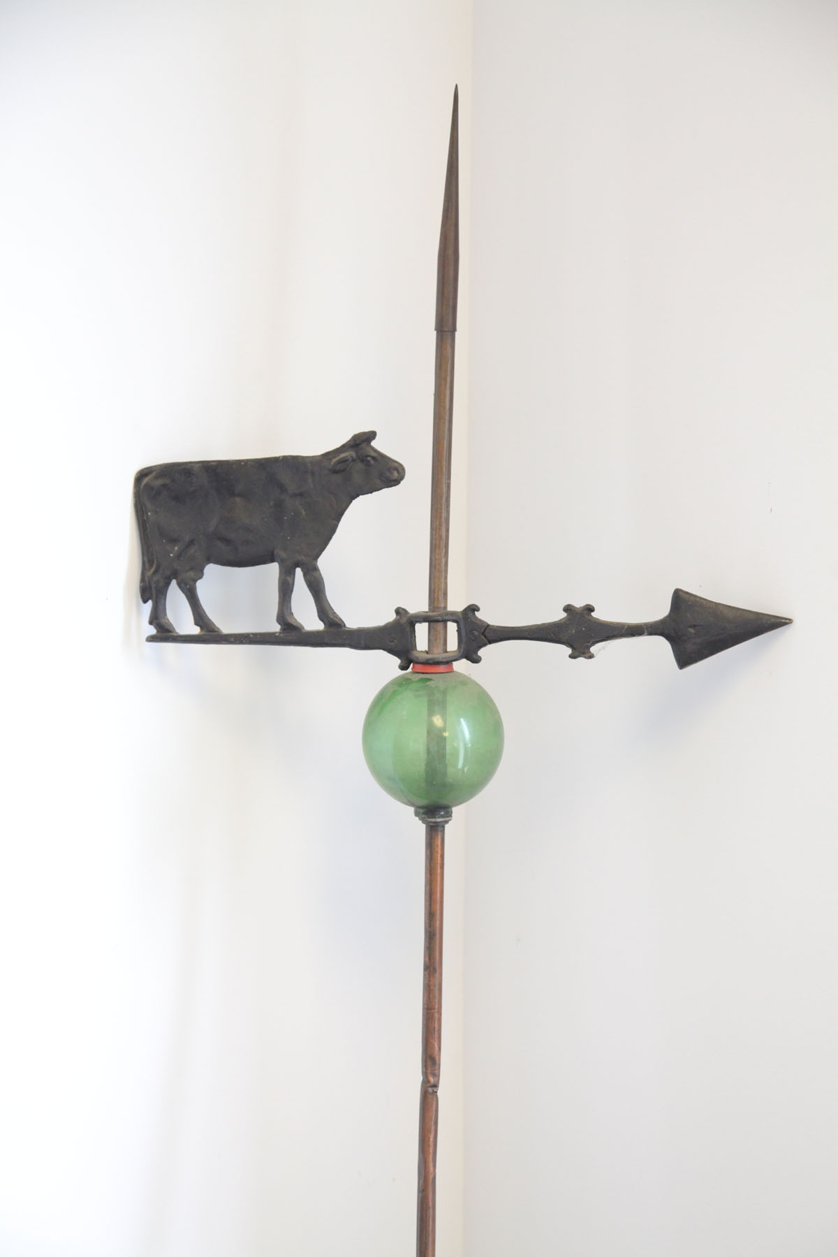 Appraisal: WEATHERVANE American th century Iron weathervane on in the form