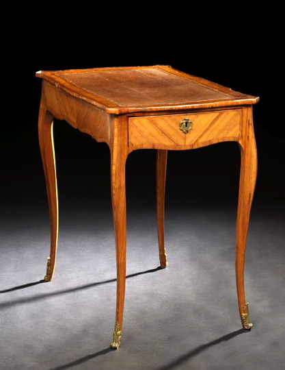 Appraisal: Signed Louis XV Ormolu-Mounted Kingwood Writing Table late th century