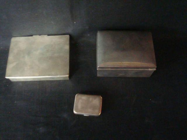 Appraisal: Sterling Boxes Incl Tiffany boxes - one is Tiffany From