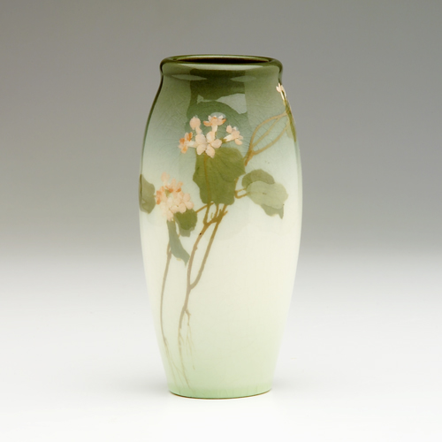 Appraisal: ROOKWOOD Iris glaze ovoid vase painted by Irene Bishop with