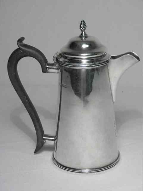 Appraisal: George Nathan and Ridley Hayes English sterling silver coffee pot