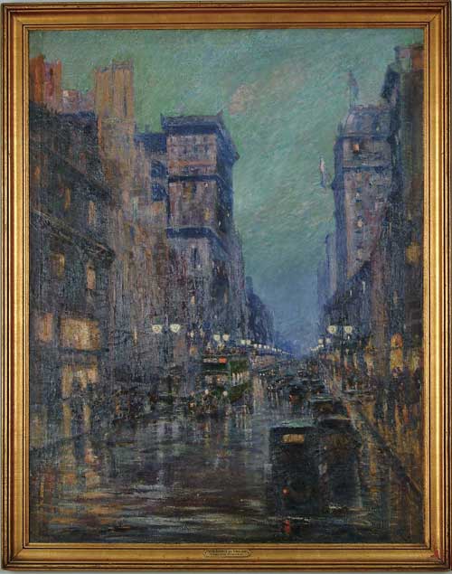 Appraisal: CARLTON C FOWLER American - FIFTH AVE AT TWILIGHT Outstanding