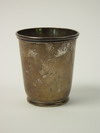 Appraisal: TUMBLER - American th C coin silver tumbler stamped J