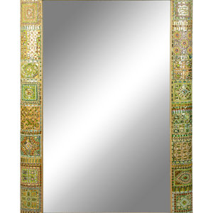 Appraisal: A Murano Glass Mosaic Mirror by Dusciana Bravura CIRCA ITALIAN