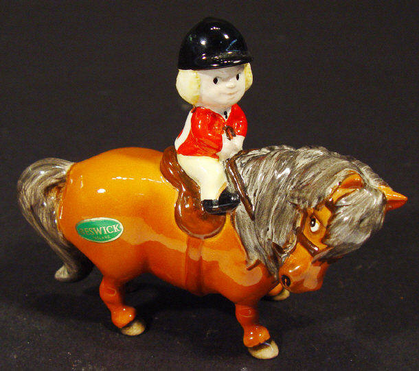 Appraisal: Beswick Norman Thelwell figure on horseback with hand painted decoration