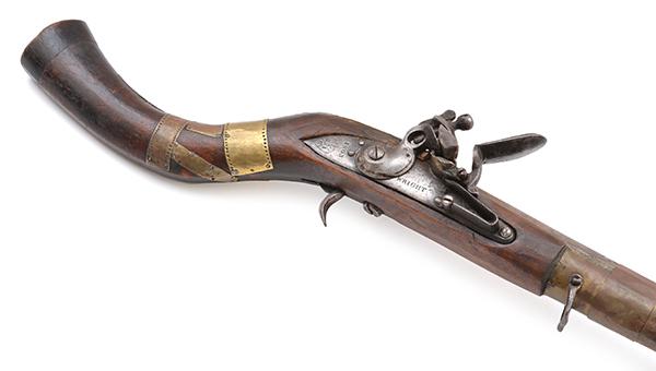 Appraisal: AN AFGHAN JEZAIL FLINTLOCK MUSKET TH TH CENTURY