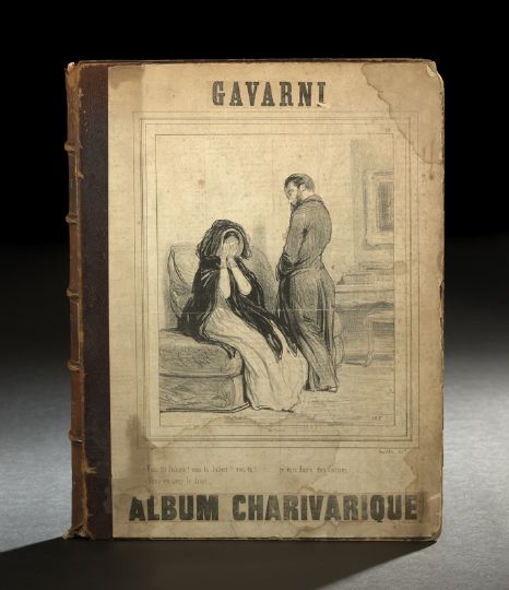 Appraisal: Paul Sulpice Guillaume Chevalier dit Gavarni French - a scrapbook