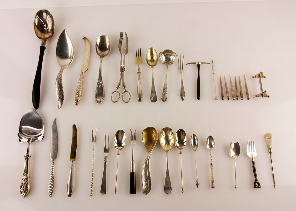 Appraisal: - Lot of Sterling Flatware Assortment of sterling silver flatware