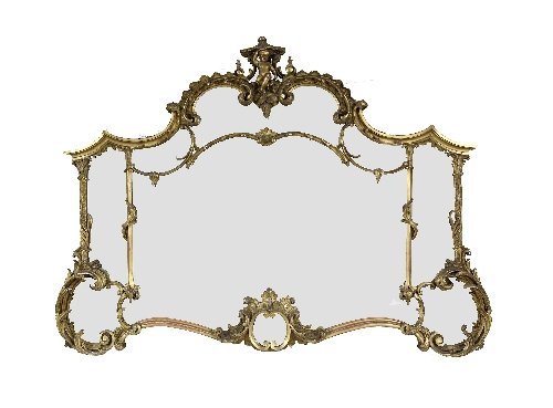 Appraisal: A late th Century style carved wood and gilt framed