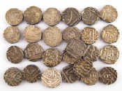 Appraisal: A quantity of coins with Islamic calligraphy test silver wt