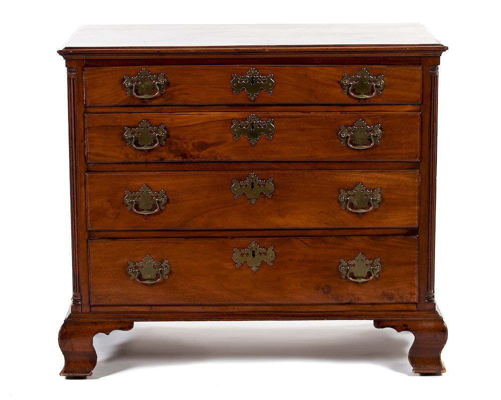 Appraisal: A Chippendale Mahogany Chest of Drawers A Chippendale Mahogany Chest