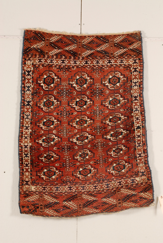 Appraisal: Tekke Rug West Turkestan late th century small rewoven area