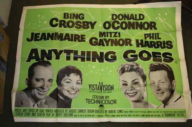 Appraisal: ROAD TO BALI Paramount musical starring Bing Crosby British quad