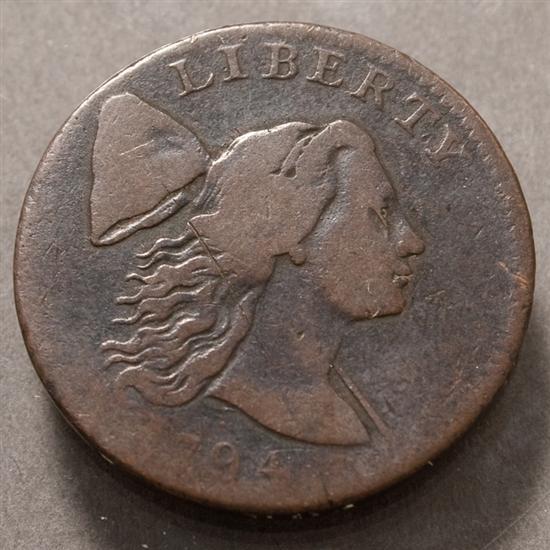 Appraisal: United States Liberty Cap type Copper Large Cent VG- variety