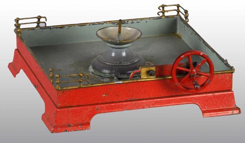 Appraisal: Tin Live Steam Doll Company Water Fountain Toy Description German