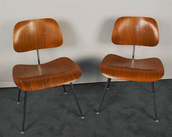 Appraisal: Eames DCM Chairs for Herman Miller paper label good condition