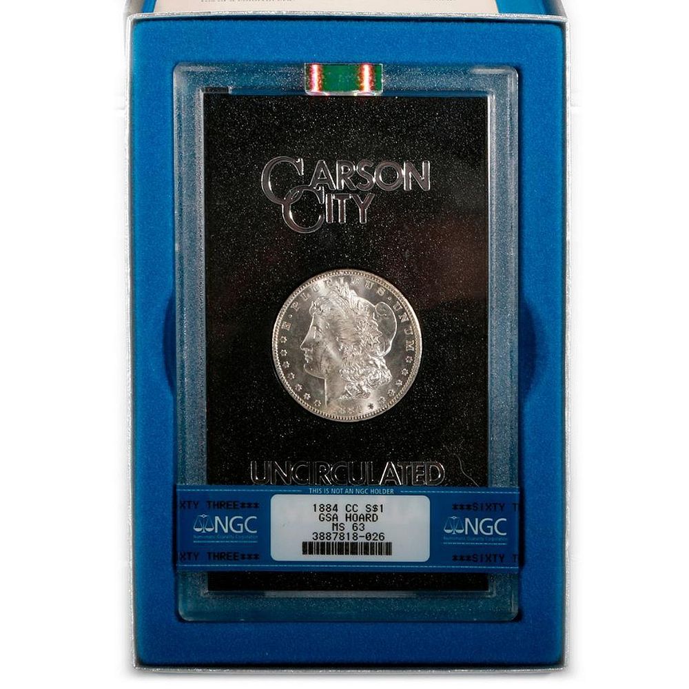 Appraisal: uncirculated Carson City silver dollar NGC rated uncirculated Carson City