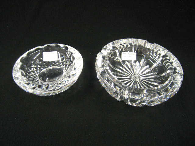 Appraisal: Waterford Stuart Cut Crystal Ashtrays