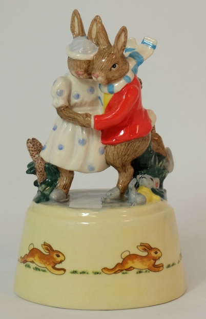 Appraisal: Royal Doulton musical figure Winter waltz