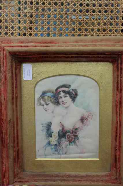 Appraisal: A VICTORIAN VELVET COVERED PHOTOGRAPH FRAME set with a print