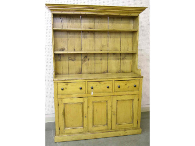 Appraisal: Irish pine dresser contemporary construction from antique components one piece