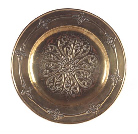 Appraisal: ALEXANDER RITCHIE - CIRCULAR ALMS DISH EARLY TH CENTURY brass