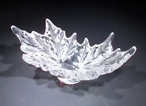 Appraisal: LALIQUE Bowl Champs Elysees clear and frosted 's Engraved Lalique