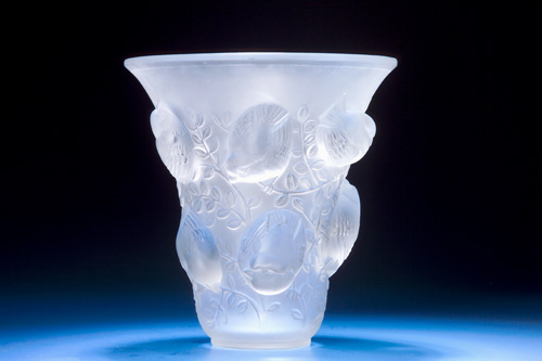 Appraisal: R LALIQUE Vase Saint-Francois clear and frosted ca Stenciled R