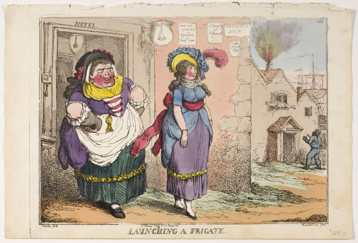 Appraisal: TWELVE BRITISH SATIRICAL PRINTS ON THE SEAFARING LIFE BY THOMAS