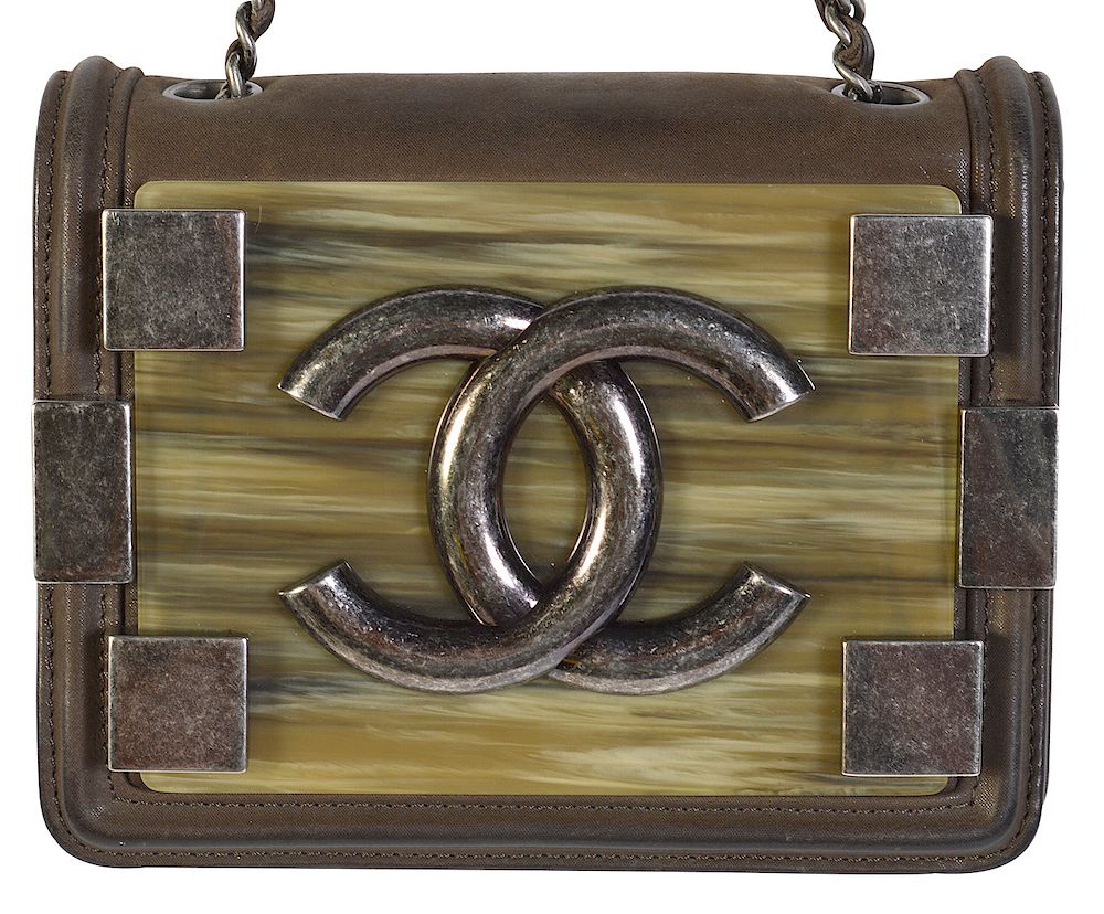 Appraisal: Mini Crossbody CHANEL Bag in Brown Leather Chanel mini crossbody