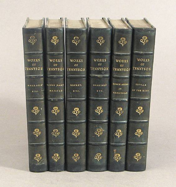 Appraisal: BINDINGS Tennyson Alfred Lord volumes incl Poems vols The Princess