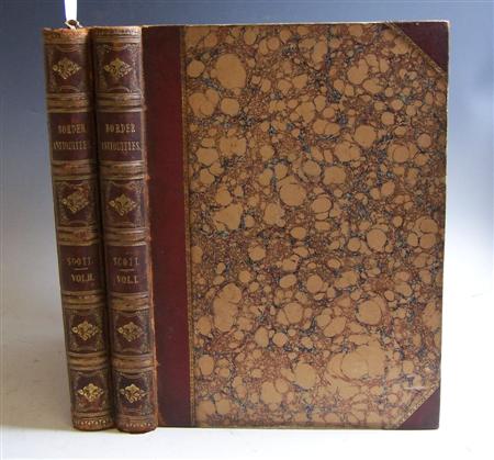 Appraisal: Scott Sir Walter Border antiquities of England Scotland London Longman