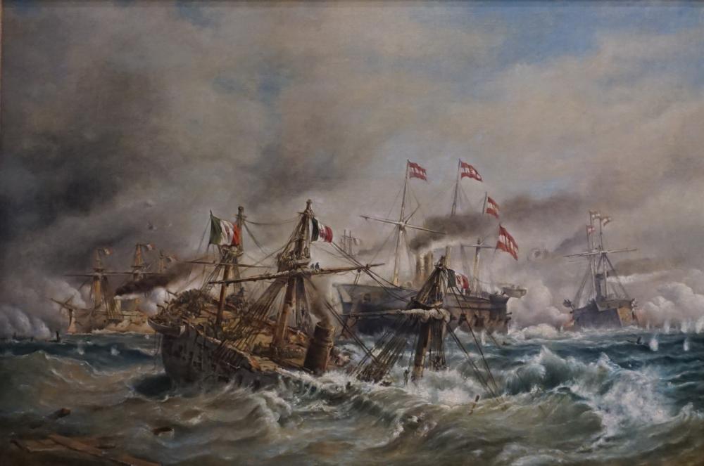 Appraisal: ATTRIBUTED TO CARL FREDERICK SORENSEN DANISH - THE BATTLE OF