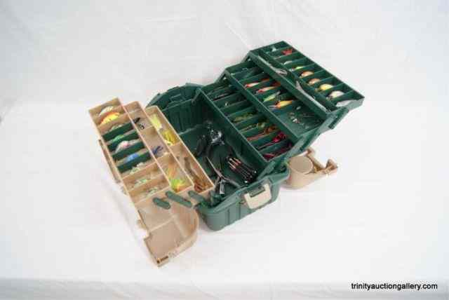 Appraisal: Plano Tackle Box Full of Fishing Lures TackleFrom the estate